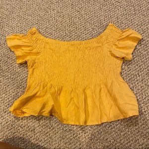 Off the shoulder ruched top